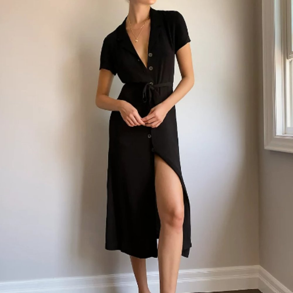 Aritzia Wilfred Shirt Dress - Teracotta brown/red (size S)